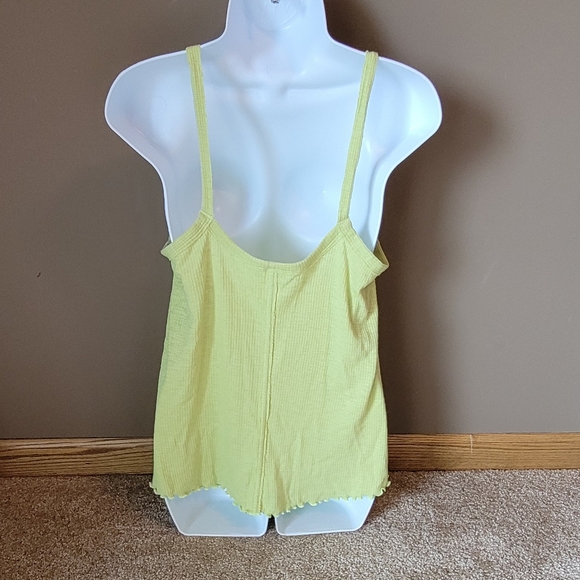 American Eagle Boho Bohemian Green Flowy Tank Top Size XS NWT Never Worn - Picture 2 of 8